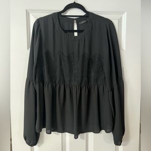 Halogen Peplum Lace Blouse